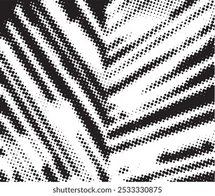 Abstract halftone black and white background