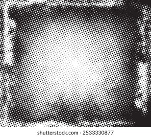 Abstract halftone black and white background
