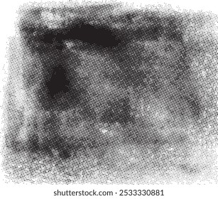 Abstract halftone black and white background