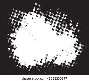 Abstract halftone black and white background