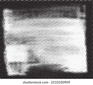 Abstract halftone black and white background