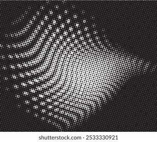 Abstract halftone black and white background