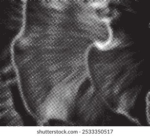 Abstract halftone black and white background