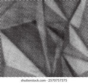 Abstract halftone black and white background