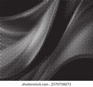 Abstract halftone black and white background