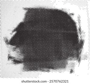 Abstract halftone black and white background