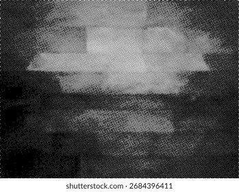 Abstract Halftone black and white background
