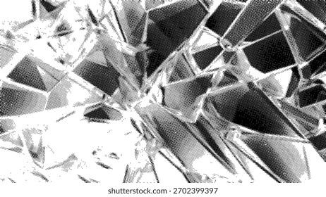 Meio-Tom Abstrato Preto E Branco Fundo_31