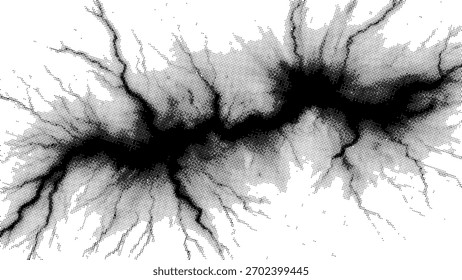 Meio-Tom Abstrato Preto E Branco Fundo_31