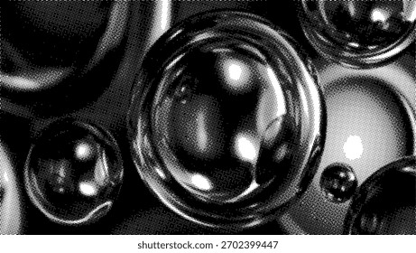 Meio-Tom Abstrato Preto E Branco Fundo_31