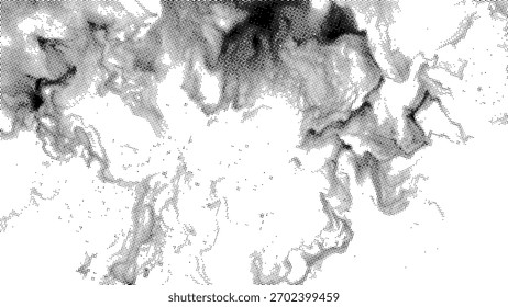 Meio-Tom Abstrato Preto E Branco Fundo_31