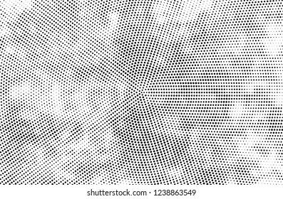 Abstract halftone black and white. A monochrome background of a chaotic pattern. Fantastic texture for printing on business cards, posters, labels
