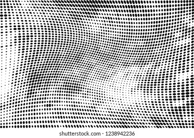 Abstract halftone black and white. A monochrome background of a chaotic pattern. Fantastic texture for printing on business cards, posters, labels