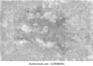 Abstract halftone black and white. A monochrome background of a chaotic pattern. Fantastic texture for printing on business cards, posters, labels