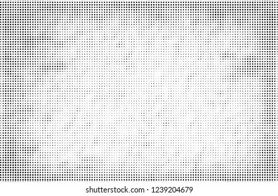 Abstract halftone black and white. A monochrome background of a chaotic pattern. Fantastic texture for printing on business cards, posters, labels