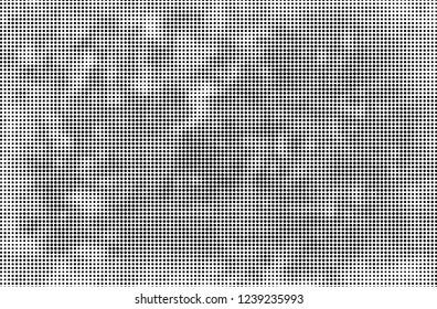 Abstract halftone black and white. A monochrome background of a chaotic pattern. Fantastic texture for printing on business cards, posters, labels