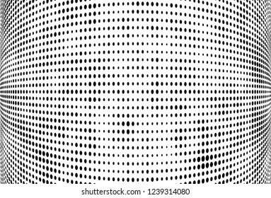 Abstract halftone black and white. A monochrome background of a chaotic pattern. Fantastic texture for printing on business cards, posters, labels