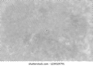 Abstract halftone black and white. A monochrome background of a chaotic pattern. Fantastic texture for printing on business cards, posters, labels