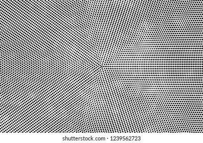 Abstract halftone black and white. A monochrome background of a chaotic pattern. Fantastic texture for printing on business cards, posters, labels
