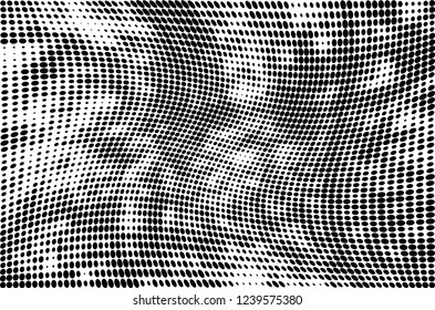Abstract halftone black and white. A monochrome background of a chaotic pattern. Fantastic texture for printing on business cards, posters, labels