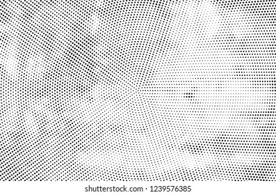 Abstract halftone black and white. A monochrome background of a chaotic pattern. Fantastic texture for printing on business cards, posters, labels