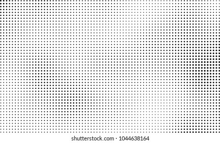 Abstract halftone black and white. The pattern of dots of ink gradient