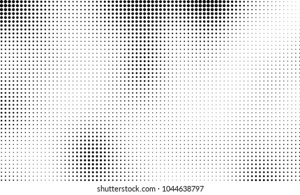 Abstract halftone black and white. The pattern of dots of ink gradient