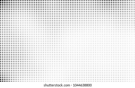 Abstract halftone black and white. The pattern of dots of ink gradient