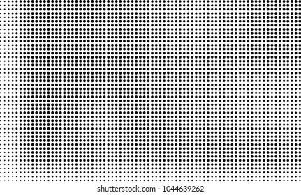 Abstract halftone black and white. The pattern of dots of ink gradient