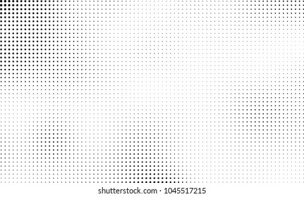 Abstract halftone black and white. The pattern of dots of ink gradient