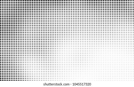 Abstract halftone black and white. The pattern of dots of ink gradient