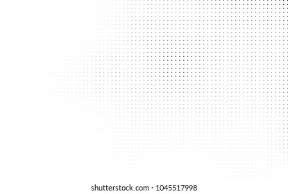 Abstract halftone black and white. The pattern of dots of ink gradient
