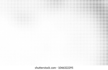 Abstract halftone black and white. The pattern of dots of ink gradient