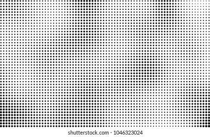 Abstract halftone black and white. The pattern of dots of ink gradient
