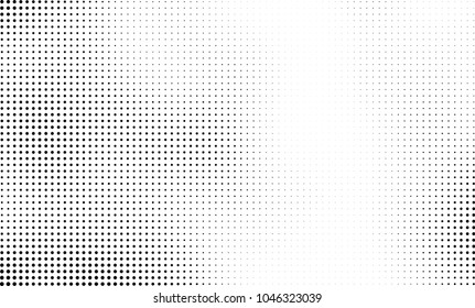 Abstract halftone black and white. The pattern of dots of ink gradient