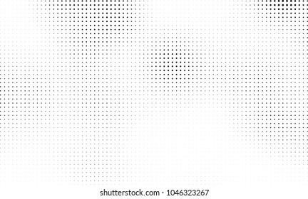 Abstract halftone black and white. The pattern of dots of ink gradient