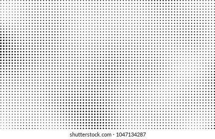 Abstract halftone black and white. The pattern of dots of ink gradient