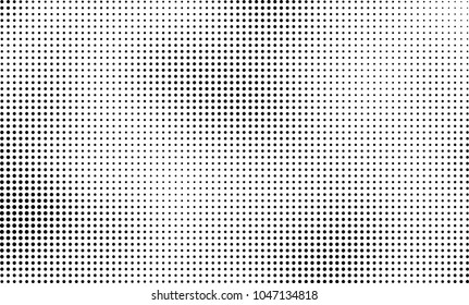 Abstract halftone black and white. The pattern of dots of ink gradient