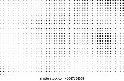 Abstract halftone black and white. The pattern of dots of ink gradient