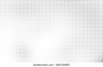 Abstract halftone black and white. The pattern of dots of ink gradient
