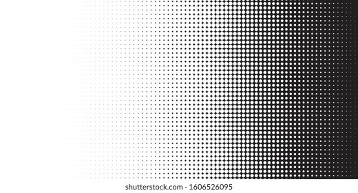 Abstract halftone black and white vector background. Grunge effect dotted pattern. Vector graphic for web business designs.