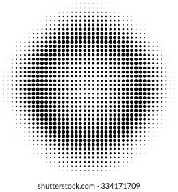 Abstract halftone black and white vector background