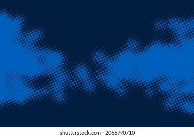 Fundo abstrato pontilhado azul de meio-tom. Elemento de design para cartaz, banner, folheto. Ilustração vetorial.