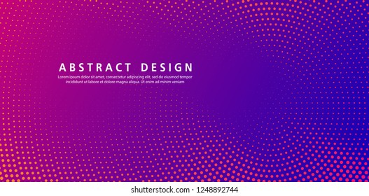 Abstract halftone blue dotted colorful background - vector illustration. Template for business, design, texture and postcards.