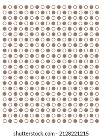 Abstract halftone brown dots. Background. Texture. 