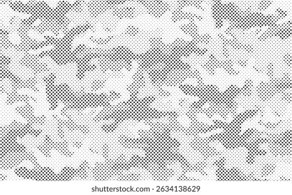 Abstract halftone camouflage background, vector illustration, modern classic textile pattern	
