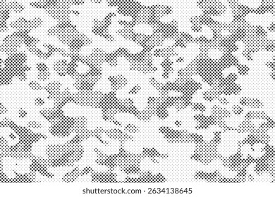 Fondo de camuflaje de semitono Abstractas, Ilustración vectorial, patrón de tela clásico moderno	