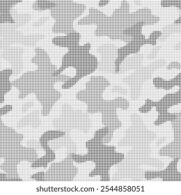 Abstract halftone camouflage pattern background or texture. Dotted background.
