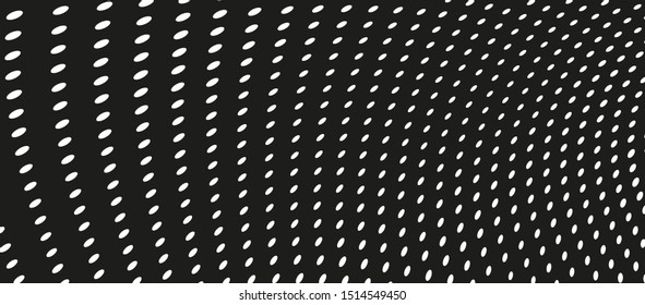 Abstract halftone. Chaotic monochrome texture