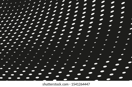 Abstract halftone. Chaotic monochrome texture